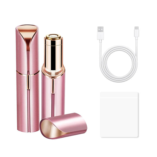 Painless Electric Eyebrow Trimmer – Portable, Lipstick-Shaped Hair Removal for Women