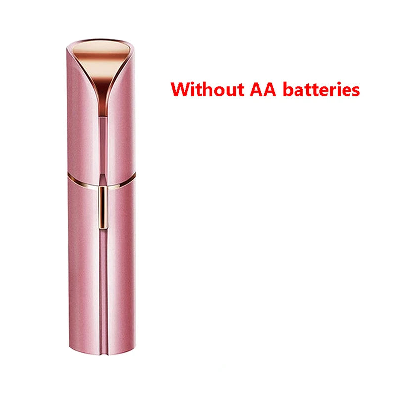 Painless Electric Eyebrow Trimmer – Portable, Lipstick-Shaped Hair Removal for Women